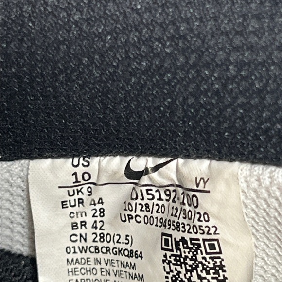 Nike Air Force 1 White and Black with Gold Accents - Picture 10 of 10